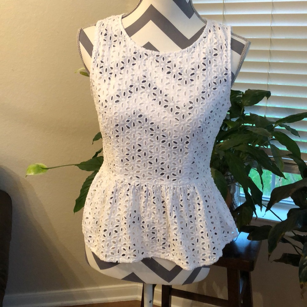 Forever 21 White See-Through Tank Top